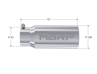 MBRP - MBRP Universal Tip 5 O.D. Rolled Straight 4 inlet 12 length - T5050 - Image 4