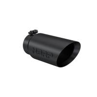 MBRP - MBRP Universal Tip 5 O.D. Dual Wall Angled 4 inlet 12 length - Black Finish - T5053BLK - Image 3