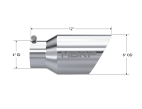 MBRP - MBRP Universal Tip 6 O.D. Dual Wall Angled 4 inlet 12 length - T5072 - Image 4