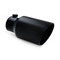 MBRP - MBRP Universal Tip 6 O.D. Dual Wall Angled 4 inlet 12 length - Black Finish - T5072BLK - Image 2