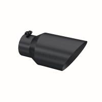MBRP - MBRP Universal Tip 6 O.D. Dual Wall Angled 4 inlet 12 length - Black Finish - T5072BLK - Image 3