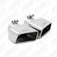 MBRP Universal Tip 4.50in x 2.75in ID Rectangle Angled Cut 3in OD Inlet 7in Lgth T304 Passenger Side - T5120