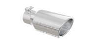MBRP Universal Tip 4in OD 3in Inlet 10in Length Angled Rolled End T304 - T5155