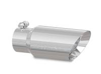 MBRP Universal Tip 4in OD 3in Inlet 10in Length Dual Wall Angled End T304 - T5156