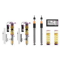 KW Adjustable Coilovers, Aluminum Top Mounts, Independent Compression and Rebound Coilover Kit - 35250840