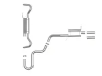 aFe - aFe 18-23 Volkswagen Atlas L4 2.0L/V6 3.6L MACH Force-Xp 3in to 2-1/2in SS Hi-Tuck Cat-Back Exhaust - 49-36452 - Image 5