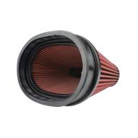 Injen - Injen 8-Layer Oiled Cotton Gauze Air Filter/ Oval ID Oval Base/5.55in Media HT/7in x 2.75in Oval Top - X-1129-BR - Image 2