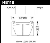Hawk Performance Blue 9012 Disc Brake Pad
