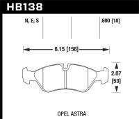 Hawk Performance Blue 9012 Disc Brake Pad