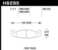 Hawk Performance - Hawk Performance HPS Disc Brake Pad HB295F.630 - Image 1