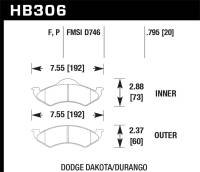 Hawk Performance SuperDuty Disc Brake Pad HB306P.795