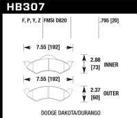 Hawk Performance - Hawk Performance HPS Disc Brake Pad HB307F.795 - Image 1