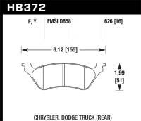 Hawk Performance SuperDuty Disc Brake Pad HB327P.799