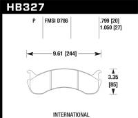 Hawk Performance SuperDuty Disc Brake Pad HB327P1.05
