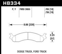 Hawk Performance - Hawk LTS Street Brake Pads - HB334Y.736 - Image 1
