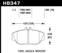 Hawk Performance HPS Disc Brake Pad HB347F.689