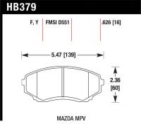 Hawk Performance LTS Disc Brake Pad HB379Y.626