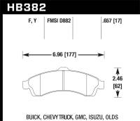 Hawk Performance LTS Disc Brake Pad HB382Y.657