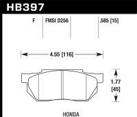 Hawk Performance HPS Disc Brake Pad HB397F.585
