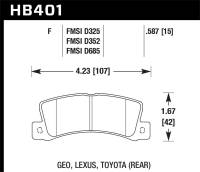 Hawk Performance HPS Disc Brake Pad HB401F.587