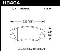 Hawk Performance HPS Disc Brake Pad HB404F.642
