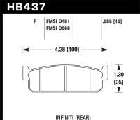 Hawk Performance HPS Disc Brake Pad HB437F.585