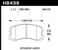 Hawk Performance Performance Ceramic Disc Brake Pad HB438Z.606