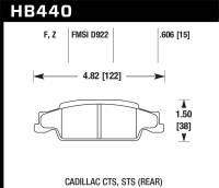 Hawk Performance HPS Disc Brake Pad HB440F.606