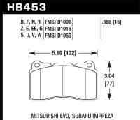 Hawk 03-06 Evo / 04-09 STi / 09-10 Genesis Coupe (Track) / 2010 Camaro SS DTC-70 Race Front Brake Pa - HB453U.585