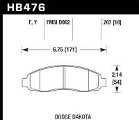 Hawk Performance HPS Disc Brake Pad HB476F.707
