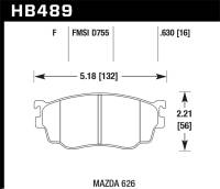 Hawk Performance HPS Disc Brake Pad HB489F.630