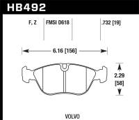 Hawk Performance HPS Disc Brake Pad HB492F.732