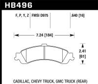 Hawk Performance LTS Disc Brake Pad HB496Y.640