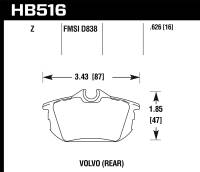 Hawk Performance Performance Ceramic Disc Brake Pad HB516Z.626