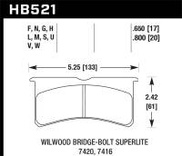 Hawk HP+ Street Brake Pads - HB521N.650