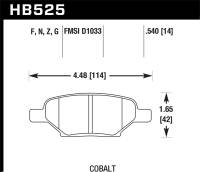 Hawk HPS Street Brake Pads - HB525F.540