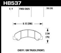 Hawk Performance HPS Disc Brake Pad HB537F.783