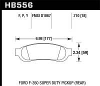 Hawk Performance - Hawk Super Duty Street Brake Pads - HB556P.710 - Image 1