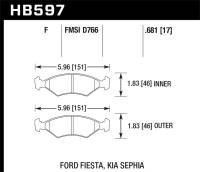 Hawk Performance HPS Disc Brake Pad HB597F.681