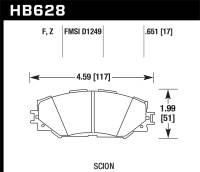 Hawk Performance HPS Disc Brake Pad HB628F.651