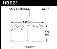 Hawk Performance - Hawk Performance HPS 5.0 Disc Brake Pad HB631B.622 - Image 1