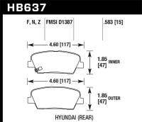Hawk Performance - Hawk Performance HP Plus Disc Brake Pad HB637N.583 - Image 1
