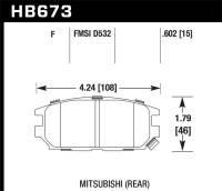 Hawk Performance HPS Disc Brake Pad HB673F.602