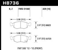 Hawk Performance - Hawk Performance Blue 9012 Front Disc Brake Pad - HB736E.629 - Image 1