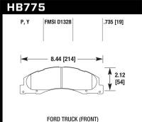 Hawk Performance LTS Disc Brake Pad HB775Y.735