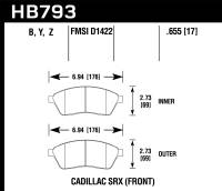Hawk Performance - Hawk Performance HPS 5.0 Disc Brake Pad HB793B.655 - Image 1