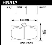 Hawk Performance - Hawk Performance HPS 5.0 Disc Brake Pad HB812B.680 - Image 1