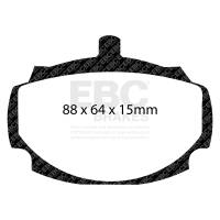 EBC - EBC 62-81 Mg MGB 1.8 Greenstuff Front Brake Pads - DP2107 - Image 1
