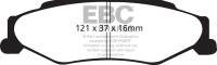 EBC - EBC 03-04 Cadillac XLR 4.6 Greenstuff Rear Brake Pads - DP21160 - Image 1