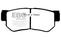 EBC - EBC 08-09 Hyundai Azera 3.3 Greenstuff Rear Brake Pads - DP21392 - Image 1